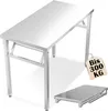 UISEBRT Table en acier inoxydable pliable Table de travail Voir les images du produit 1