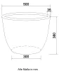Elegant Einrichten | Pflanzkübel | Fiberglas | rund konisch Produktbild-Vorschau 7