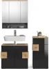 Badmöbel-Set Vicco Eden Anthrazit 3 Teile, Model 36923 Produktbild-Vorschau 1
