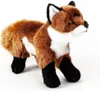 A stuffed toy fox standing on a white background. Produktbild-Vorschau