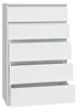 Topeshop M5 BIEL, Weiß, 5 Schublade(n), Partikelbord, Produktbild-Vorschau 5