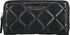 A black quilted wallet with a gold logo. Produktbild-Vorschau