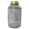 A close-up side view of a gray supplement bottle with a gold cap. Produktbild-Vorschau