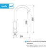 A technical drawing of a kitchen faucet with dimensions indicated. Anteprima dell’immagine prodotto