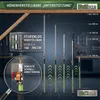 4x Einhandstütze 160–290 cm Montagestütze Deckenstütze Produktbild-Vorschau 3