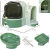 PawHut Katzentoilette, Katzenhaus, Katzenklo inklusive Produktbild-Vorschau 3