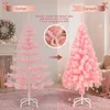 QEENTOE Kunstkerstboom, 180 cm, kerstboom van roze PVC, Productafbeelding-voorbeeld 6