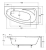BADLAND Eckbadewanne Badewanne Cornea RECHTS 140x80 mit Produktbild-Vorschau 10