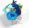 Seifenblumenstrauß - Blaue Hochzeitsblumen - 16x14 x14cm Produktbild-Vorschau 2