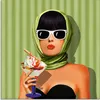 ARTland Glasbild Sommerliebe, Sommer, Sonne und Eiscreme Produktbild-Vorschau 1