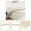 The Living Store Kopfteile 2 Stk. Creme 100x5x78/88 cm Produktbild-Vorschau 1