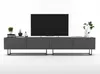 2 Stk TV-Schrank 2 x Enjoy TV Schwarze Metall Fußgestell Produktbild-Vorschau 7