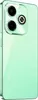 A close-up, side view of the back of a light green smartphone. Náhled obrázku produktu