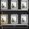 HOMCOM Specchio da bagno con illuminazione, specchio Anteprima dell’immagine prodotto 5