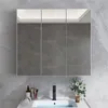 A bathroom vanity with a medicine cabinet above a sink. Produktbild-Vorschau