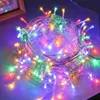 A tangled bundle of colorful LED string lights. Produktbild-Vorschau