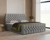 Chesterfield Boxspringbett, Kontinentalbett aus Samt, Produktbild-Vorschau 1