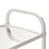 vidaXL 3-Stufiger Servierwagen 96,5 x 55 x 90 cm Edelstahl Produktbild-Vorschau 3