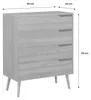sweeek - Kommode mit Holzdekor, 4 Schubladen - Produktbild-Vorschau 6
