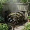 Relaxdays Komposter Metall, Biokomposter Garten, HBT: Produktbild-Vorschau 3
