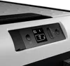 A close-up view of the control panel of a portable cooler. Produktbild-Vorschau