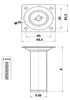 4er Set Möbelstützen Weiß Möbelbeine Höhe 100mm Möbelfüße Produktbild-Vorschau 5