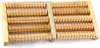 A wooden foot massager with multiple rollers. Produktbild-Vorschau