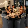 YRHome 50 sztuk szarych, uniwersalnych pokrowców na krzesła Podgląd zdjęcia produktu 9