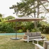 Ombrellone rettangolare decentrato, 3x4m, Beige Anteprima dell’immagine prodotto 3