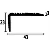 PROVISTON | Winkelprofil | Breite: 43 mm | Höhe: 0 - 20 mm Produktbild-Vorschau 2