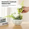 Lotus-Blumenvasen, Keramik-Arrangementgefäß, Blumenhalter, Produktbild-Vorschau 4