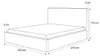 Polsterbett BONZO 140x200 Cappuccino Cord mit Bettkasten & Produktbild-Vorschau 6