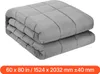 A folded gray weighted blanket is shown on a white background. Anteprima dell’immagine prodotto