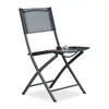 Relaxdays Klappstuhl Balkon, Metall, Kunststoff, Produktbild-Vorschau 1