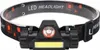A black LED headlamp with an adjustable strap. Anteprima dell’immagine prodotto