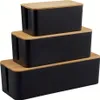BUDDLEY Kabelbox Bambus (SET), Kabelbox, Produktbild-Vorschau 1