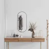 vidaXL Miroir mural noir 80x35 cm ovale Voir les images du produit 5