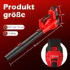 Akku-Laubbläser akku-gebläse Elektrischer Laubbläser mit Produktbild-Vorschau 9
