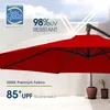 Sunula Ampelschirm 300 cm für Garten Balkon Terrasse, Rot Produktbild-Vorschau 6