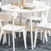 Actona Roxby, Rundform, Fester Tisch, Weiß, MDF-Platten, Produktbild-Vorschau 4