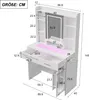 ProximaX Schminktisch mit Spiegel, Schublade, Stauraum und Produktbild-Vorschau 8