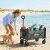 Outsunny Gartenwagen 90 kg belastbar, klappbar Produktbild-Vorschau 8
