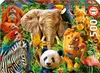 Puzzle : Animaux Educa 500 pièces Voir les images du produit 1