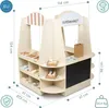 XXL Holz-Supermarkt für Kinder – 91-tlg. Kaufladen mit Produktbild-Vorschau 8