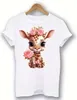 GKA großes Bügelbild süße Giraffe mit Rosen und Kulleraugen Produktbild-Vorschau 3
