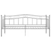 The Living Store Schlafsofa Bettgestell Grau Metall 90x200 Produktbild-Vorschau 4