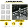 A collage of images showing nichrome heating wire, its packaging, and a close-up of the wire being used with a spring mechanism. Anteprima dell’immagine prodotto