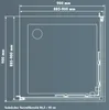 Primaster Eckdusche Easy-5 Schiebetür 90 x 90 cm Klarglas Produktbild-Vorschau 8