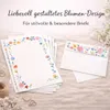 Friendly Fox Briefpapier Set "Blumen", DIN A4 Briefpapier Produktbild-Vorschau 6