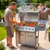 Grill gazowy ogrodowy 20,3kW BERGMANN NL006 7 palników stal Podgląd zdjęcia produktu 3